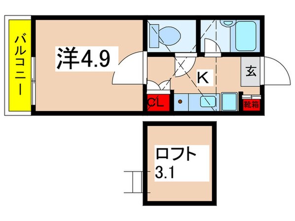 パレス百合が丘の物件間取画像